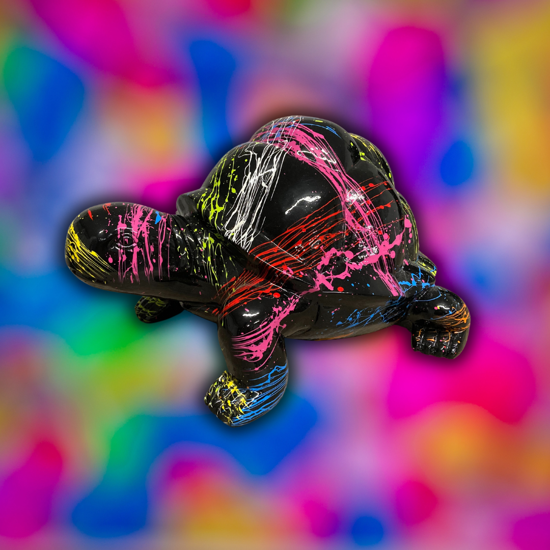 Schildkröte bunt aus Kunstharz
