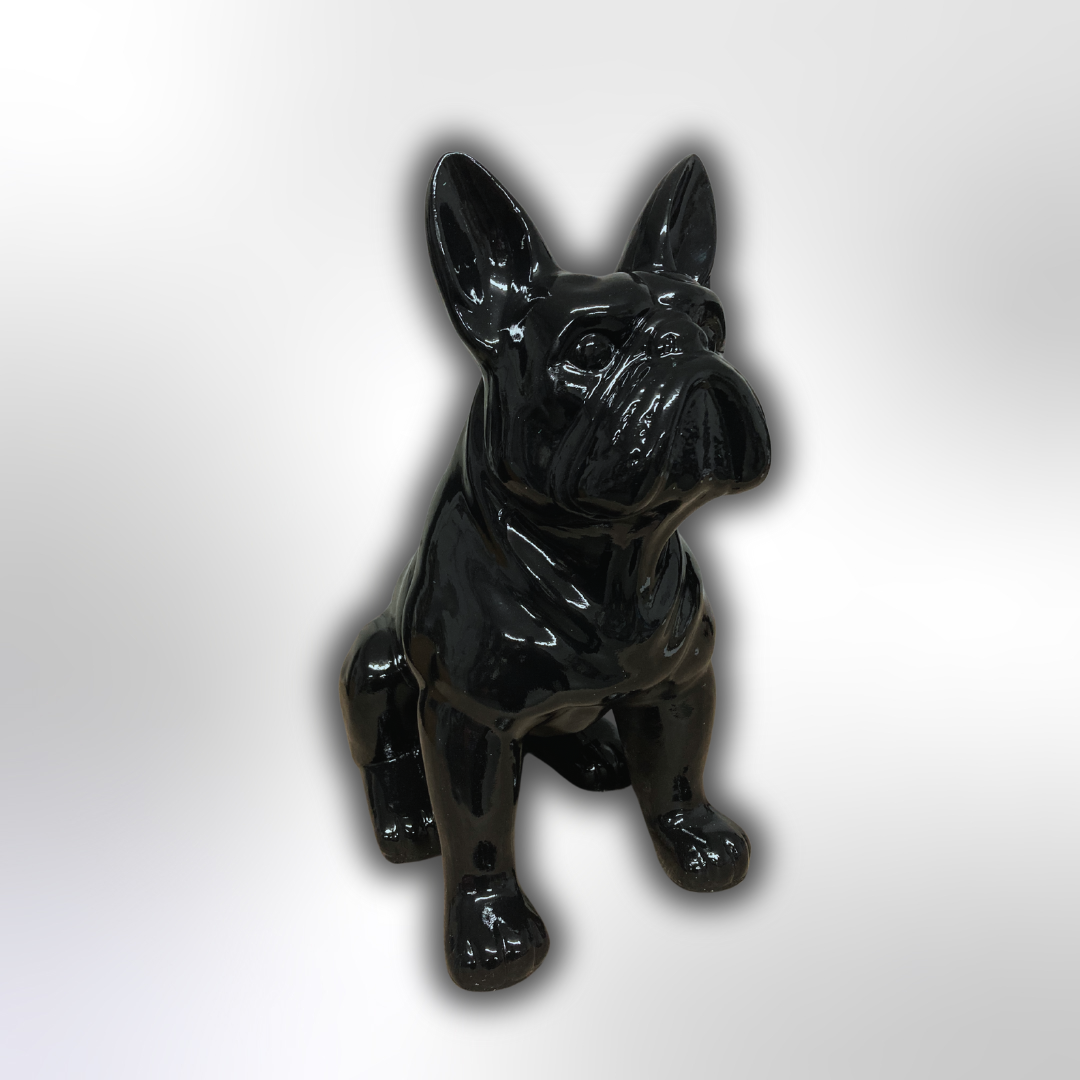Französische Bulldogge schwarz - 42cm