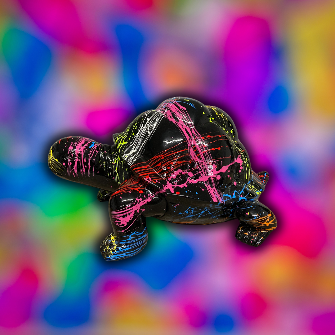 Schildkröte bunt aus Kunstharz