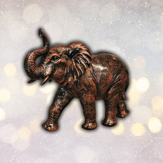 Elefant bronze-antik aus Kunstharz