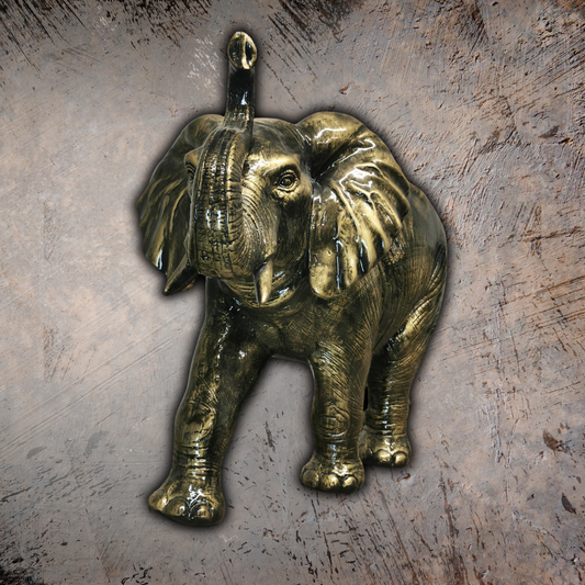 Elefant gold-antik aus Kunstharz