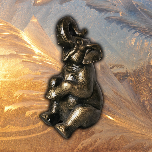 Elefant gold-antik aus Kunstharz
