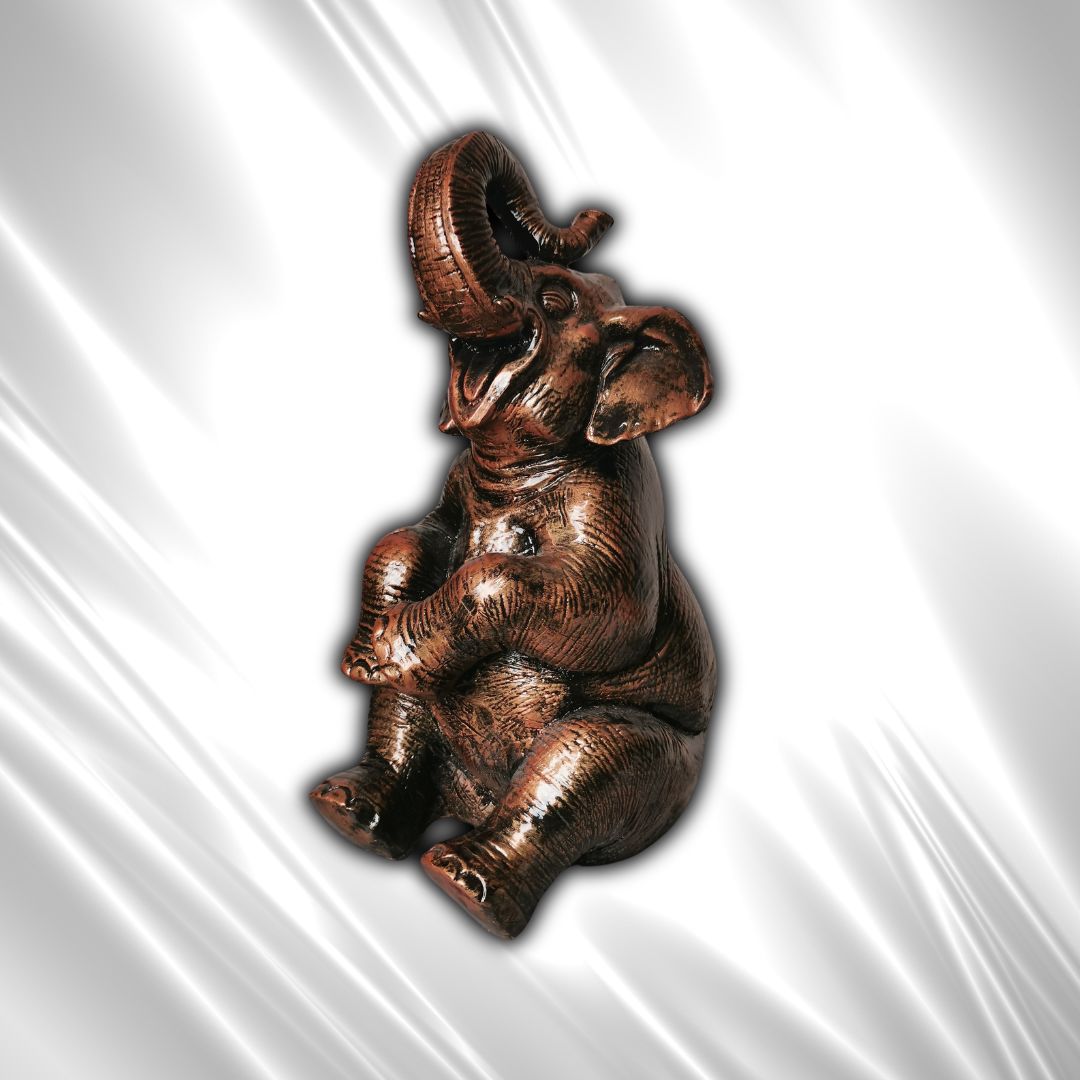 Elefant bronze-antik aus Kunstharz