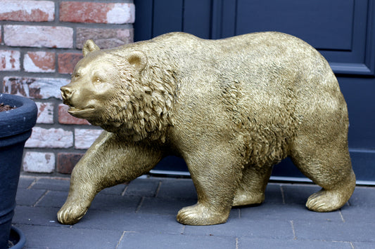 Bär gold aus Kunstharz