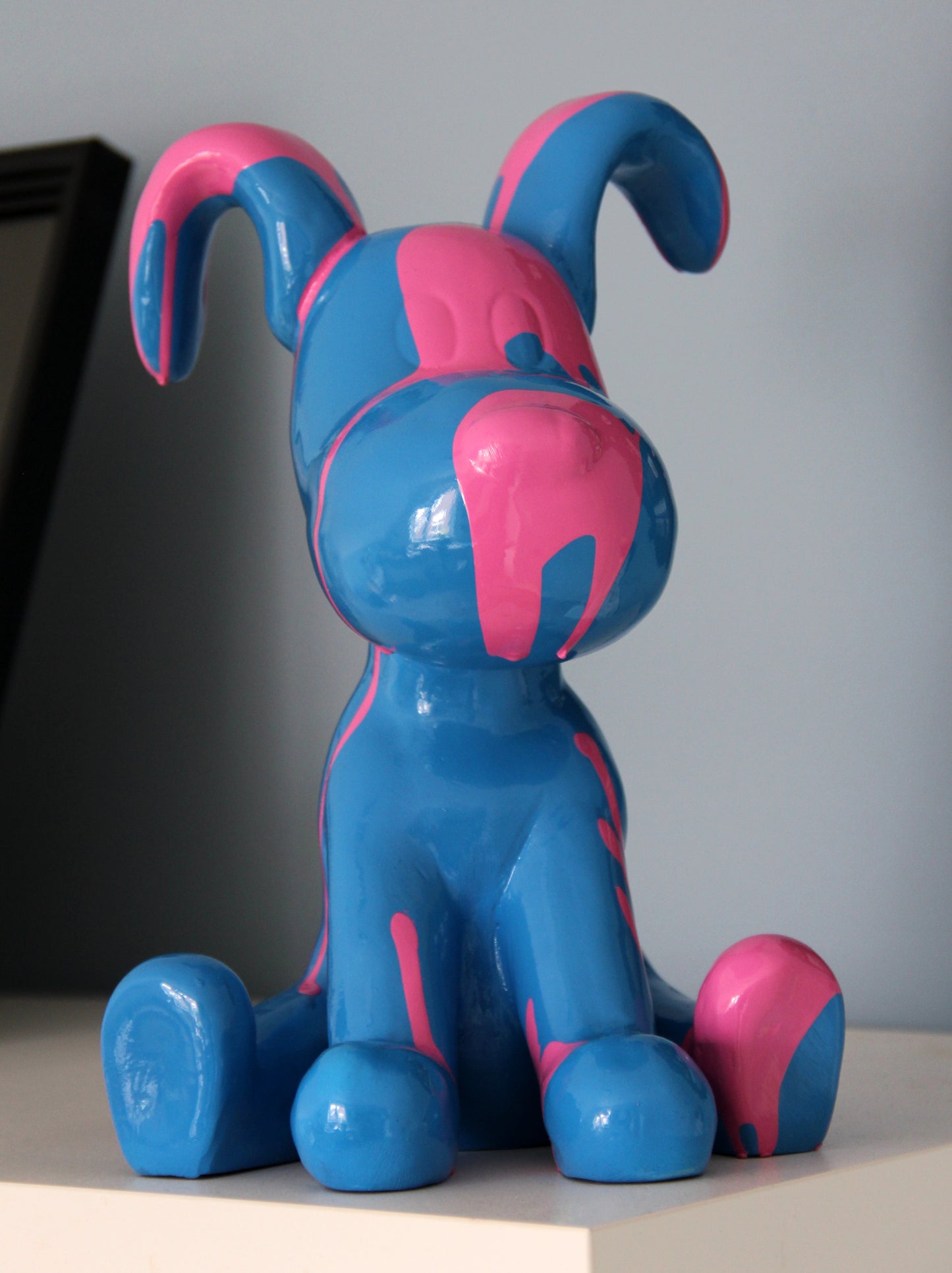 Snoopy blau und pink Kunstharz