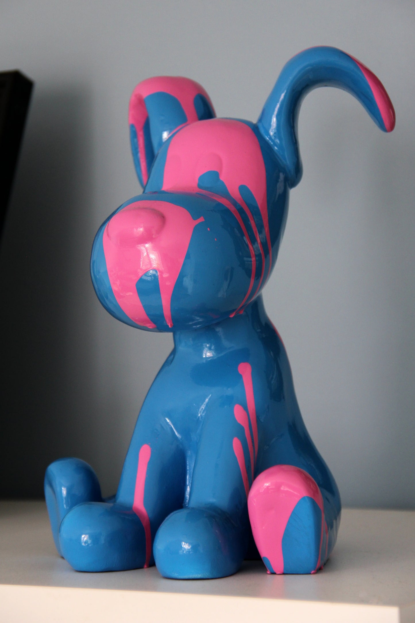 Snoopy blau und pink Kunstharz