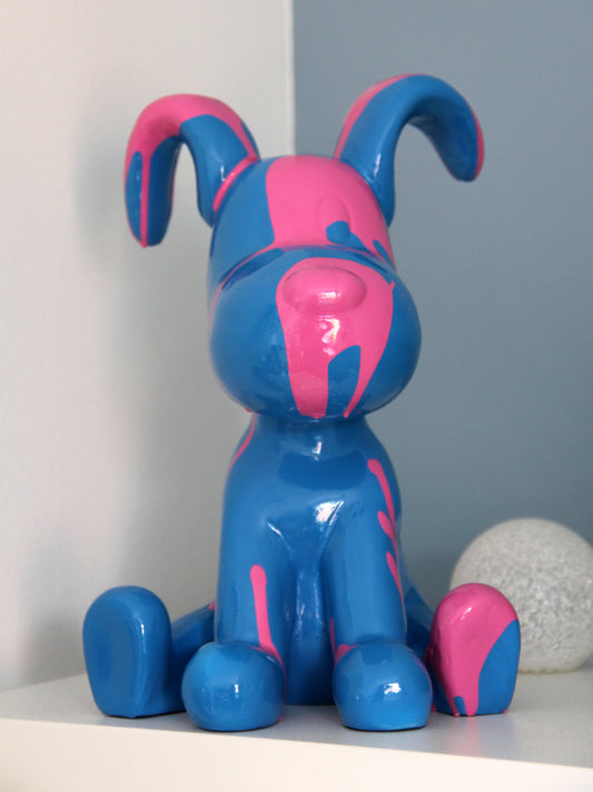 Snoopy blau und pink Kunstharz