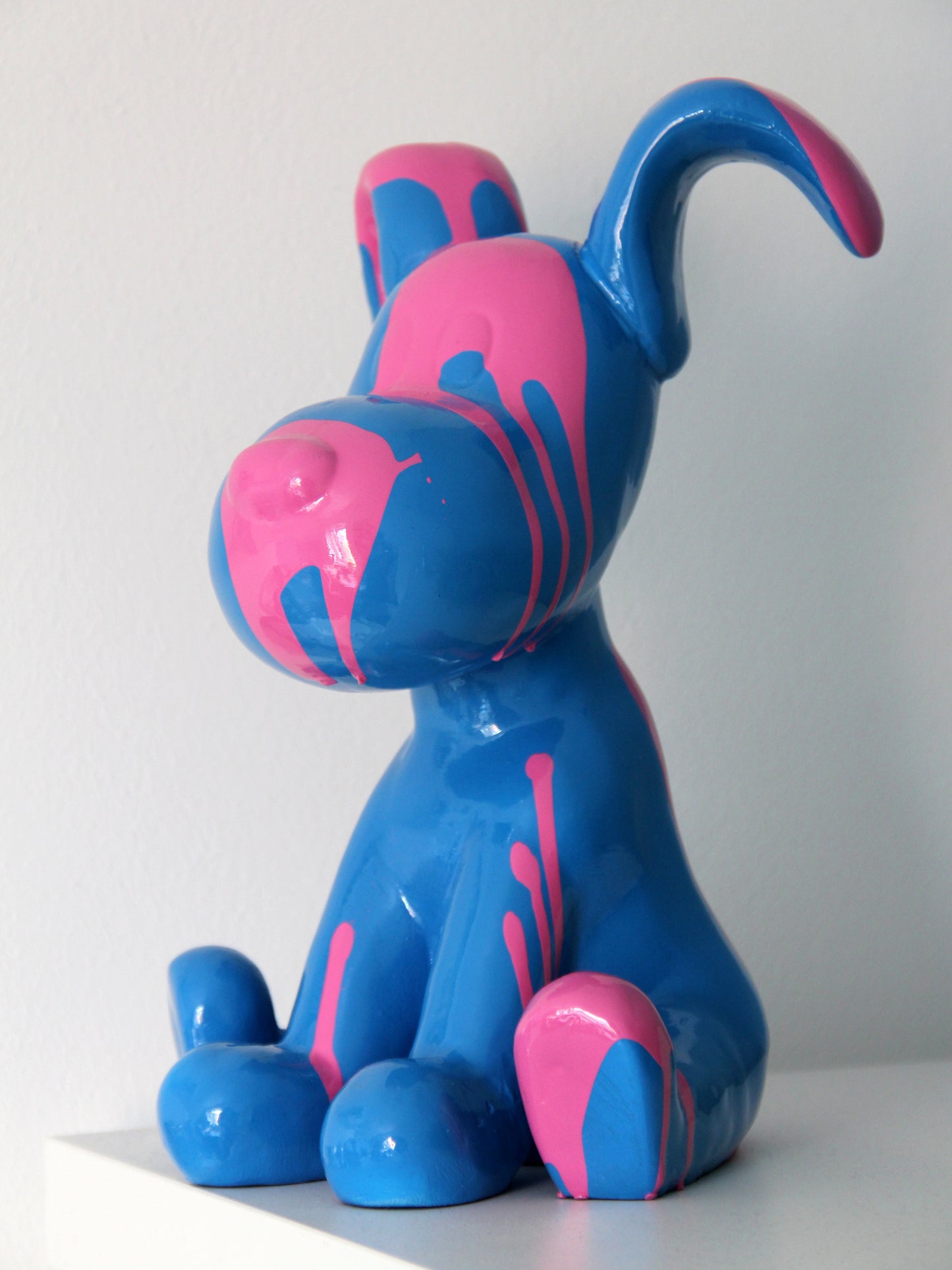 Snoopy blau und pink Kunstharz