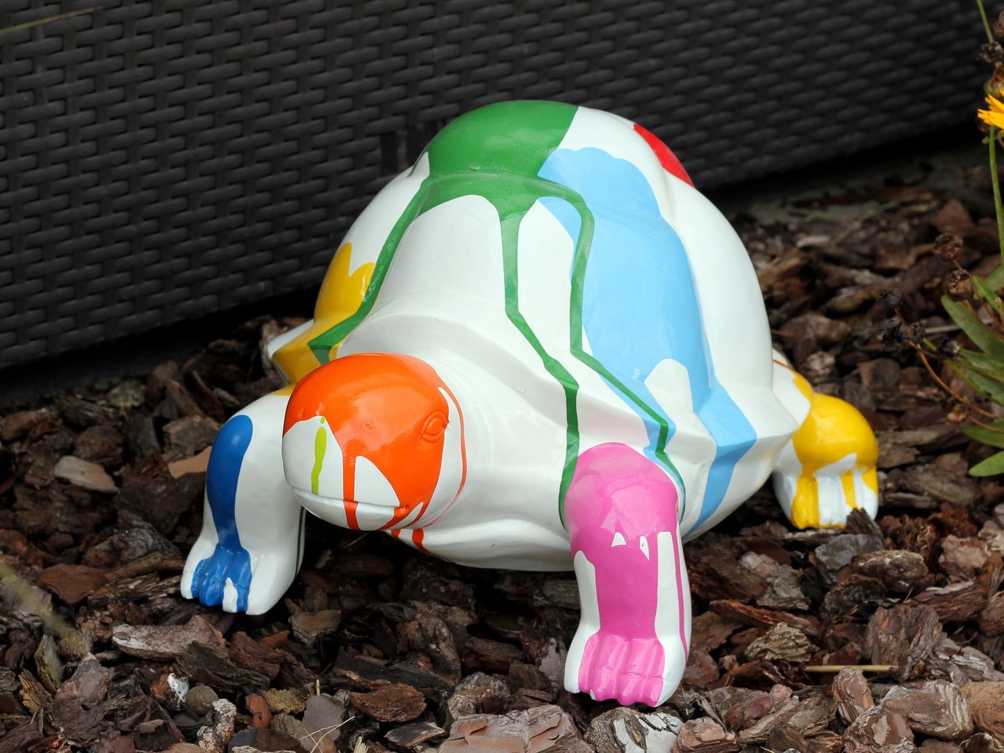 Schildkröte bunt aus Kunstharz